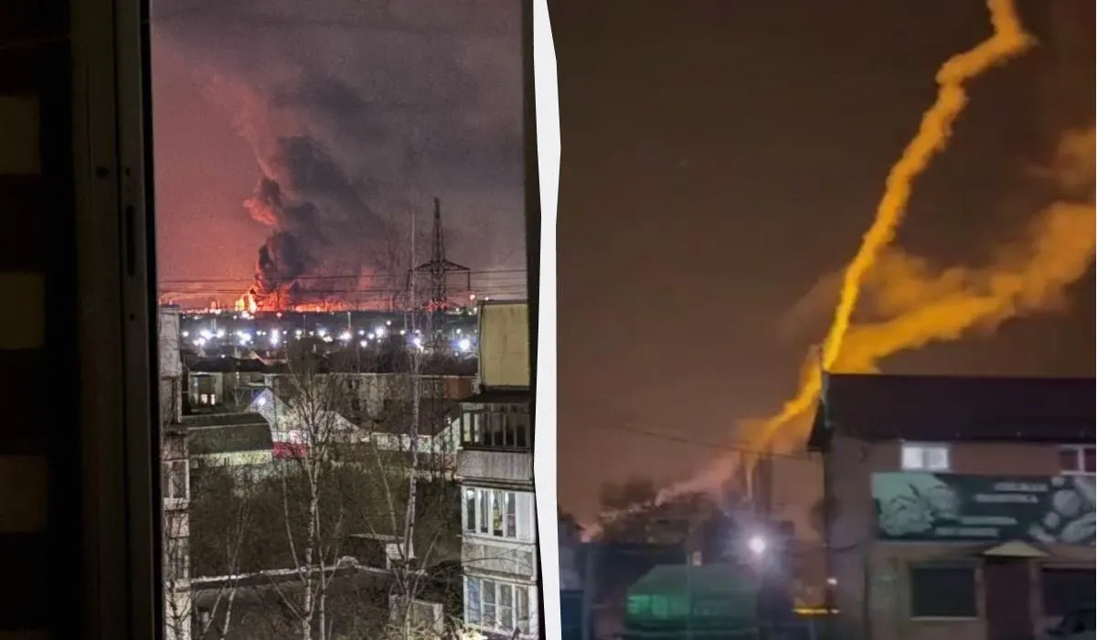 По сообщениям в сети, на Ярославском нефтеперерабатывающем заводе начался крупный пожар после ударов беспилотников. Также пришли сведения о повреждении трубопровода с серной кислотой на азотном комплексе в Вологодской области; несколько человек пострадали.