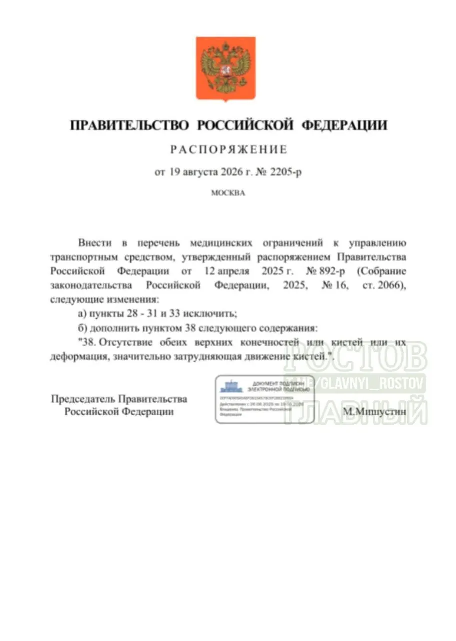 Уточняются правила допуска к вождению для людей с инвалидностью, включая адаптивные системы управления и новые противопоказания.