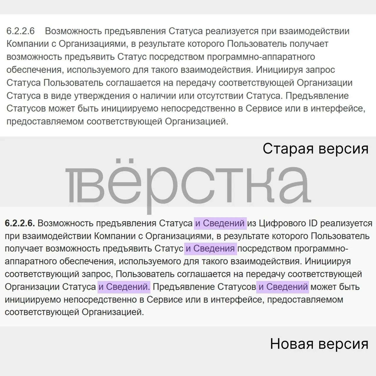 Новая редакция соглашения допускает передачу сведений из документов, удостоверяющих личность, и повышает риски для безопасности.