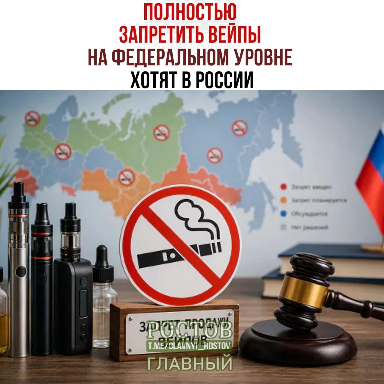 Инициатива предлагает запретить производство и продажу вейпов по всей стране; региональные ограничения обсуждаются, федерального запрета пока нет.